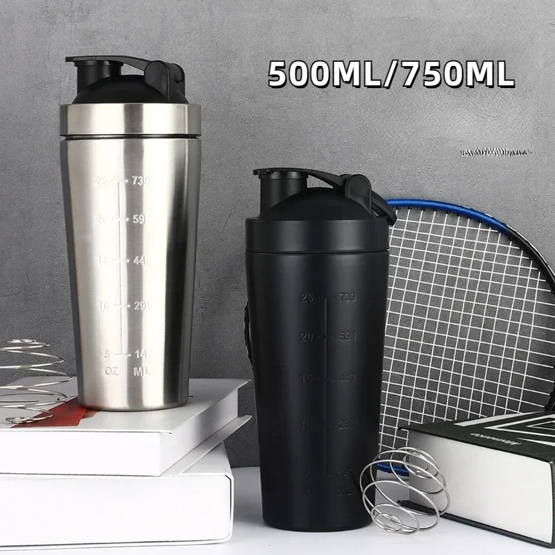Nutrition Fitness - Stainless Steel Protein Shaker Cup Portable
