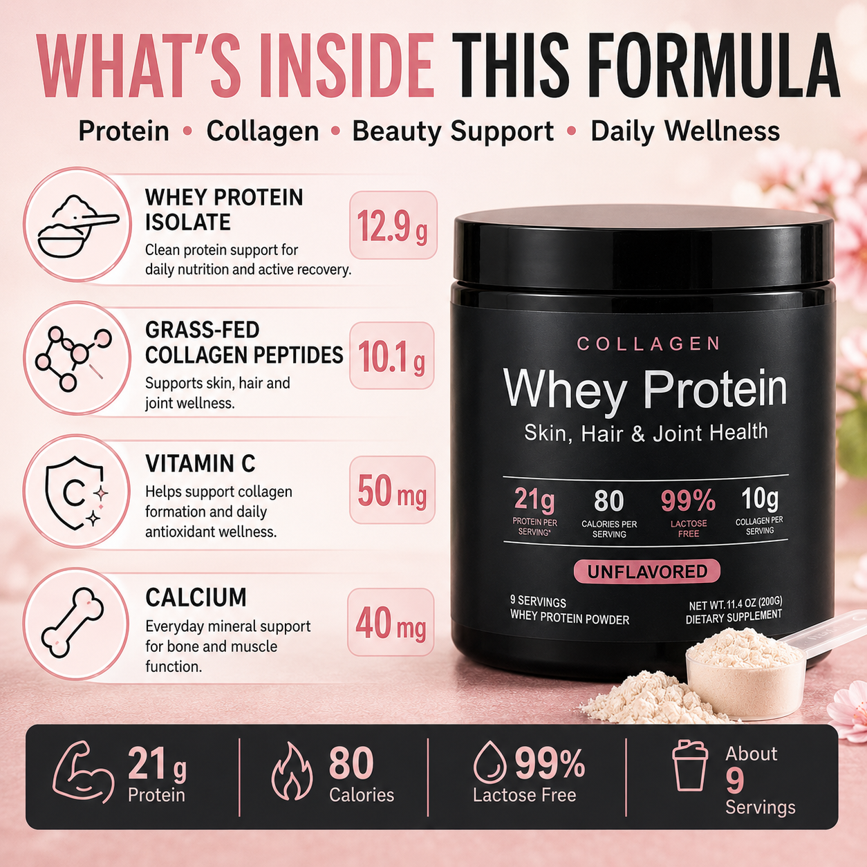Collagen Whey Protein Powder 2 - огляд і ціна Nutrition Fitness