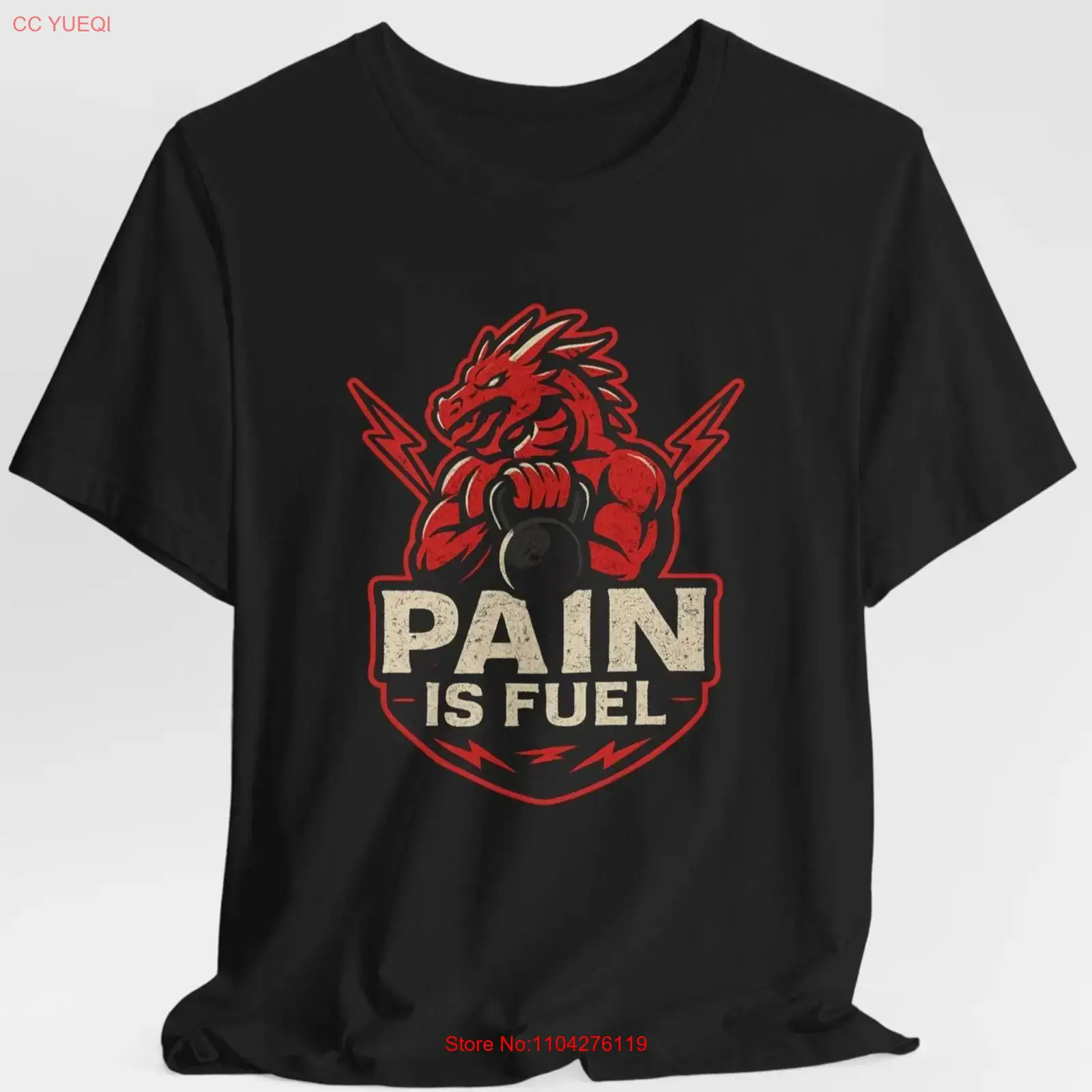 Pain Is Fuel Dragon Gym T Shir - огляд і ціна Fuel Fitness & Nutrition Oakbank