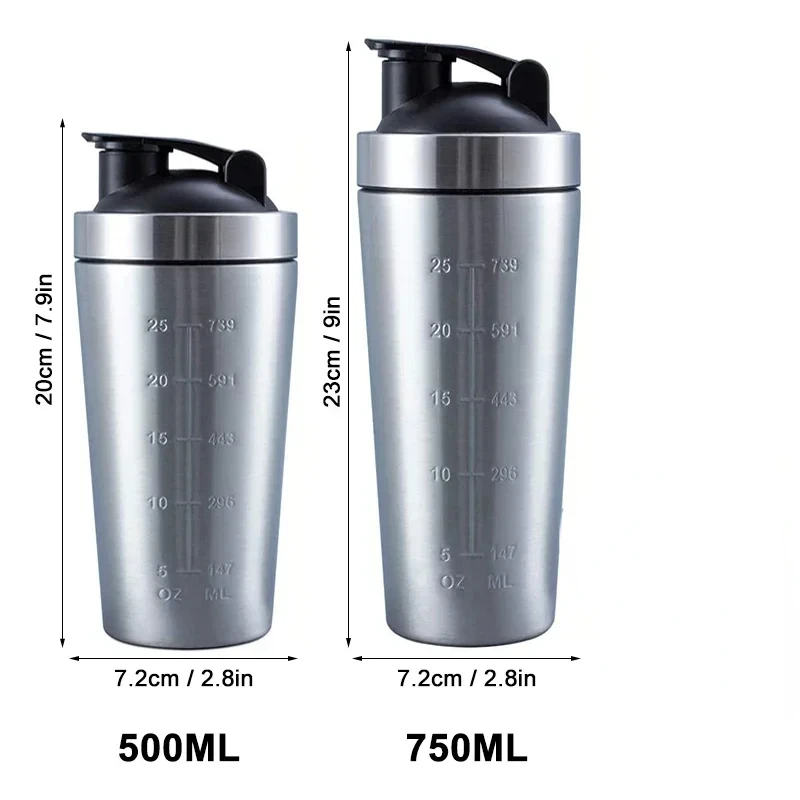 Stainless Steel Protein Shaker - огляд і ціна Nutrition Fitness