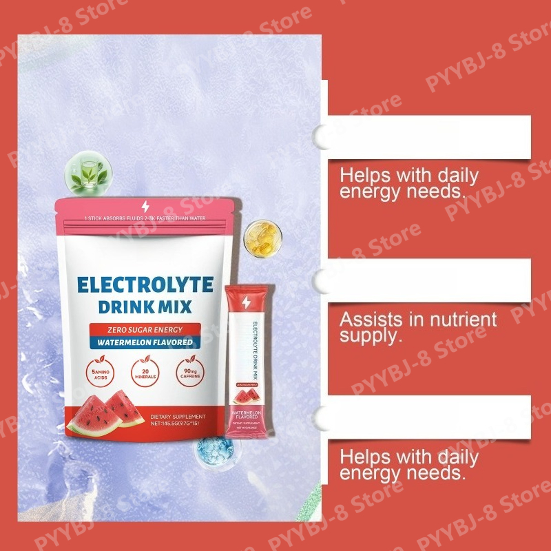 Watermelon Flavor Electrolyte  - огляд і ціна Electrolyte Powder Pack