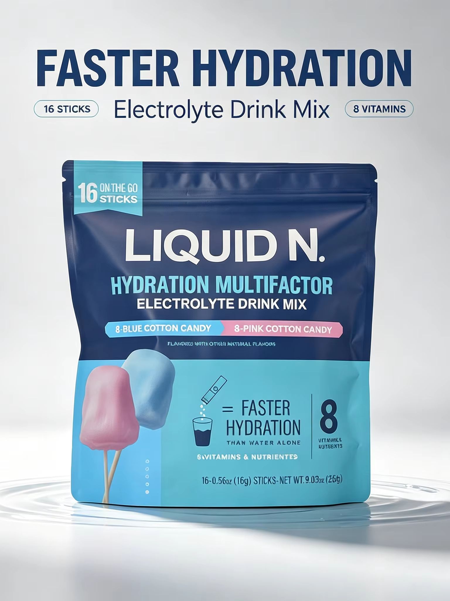 Cotton Candy Electrolyte Powde - огляд і ціна Electrolyte Powder Pack