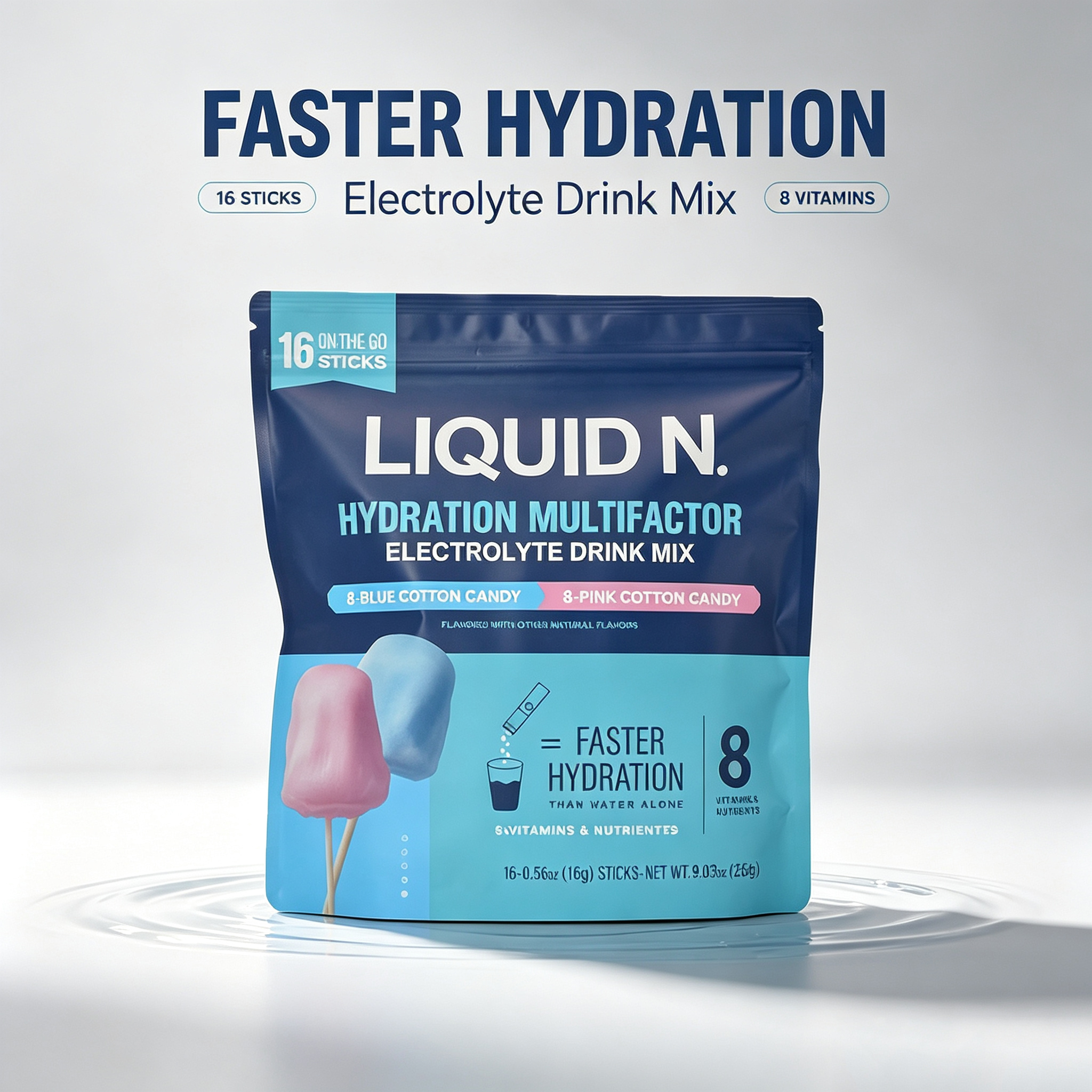Cotton Candy Electrolyte Powde - огляд і ціна Electrolyte Powder Pack